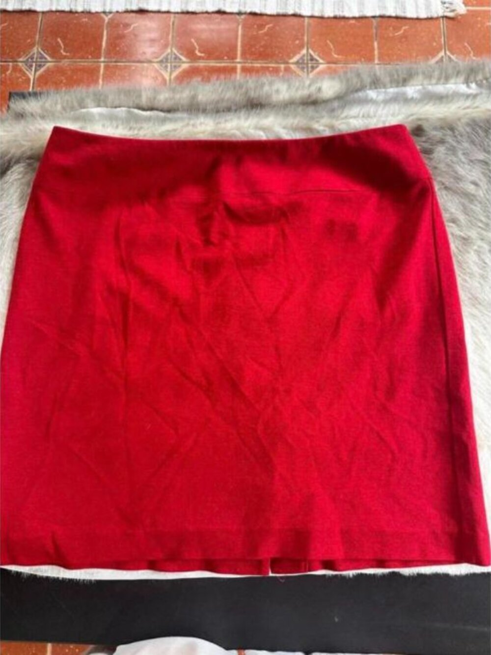 Talbots Petites Red Ponte Pencil Skirt 16P NWT Retail $118